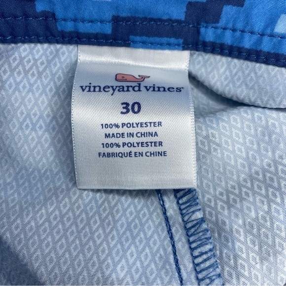 Vineyard Vines Men’s Digi Camo Whale Board Shorts Blue Size 30 - Picture 10 of 10